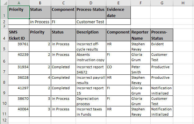 Criteria range in Excel 2016