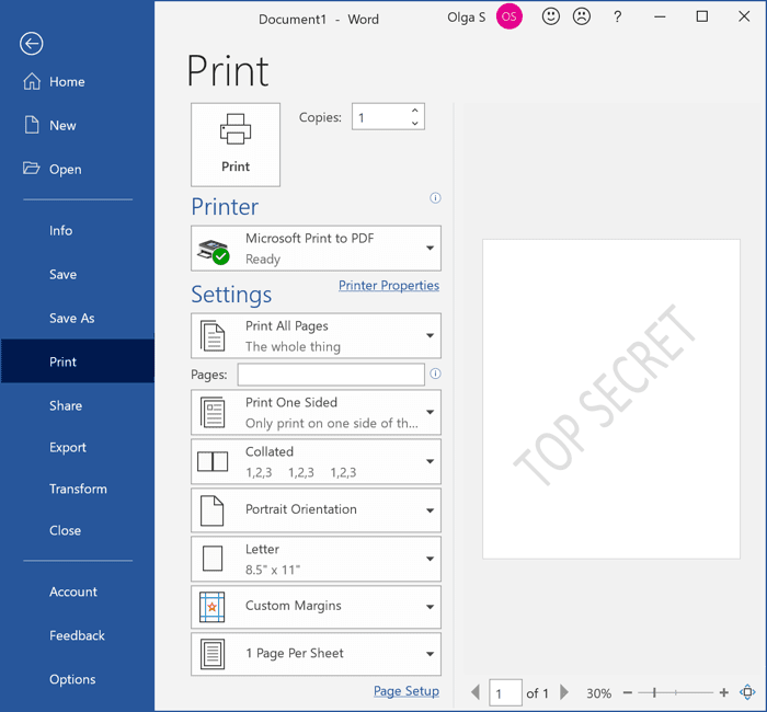 how to create a watermark in numbers for mac