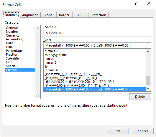 excel number format dialog box launcher