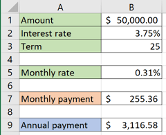 See the formulas in Excel 2016