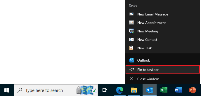 Outlook Icon on Taskbar or Notification area (System Tray) - Microsoft ...