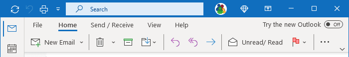 Simplified Ribbon in Outlook 365