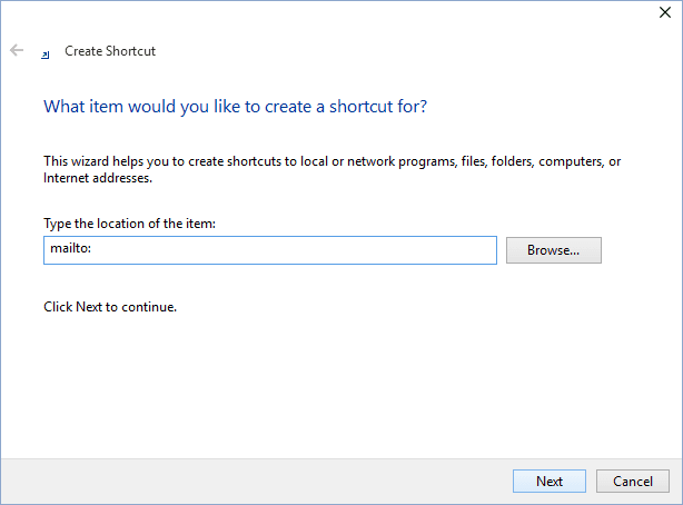 create desktop shortcut for outlook 365