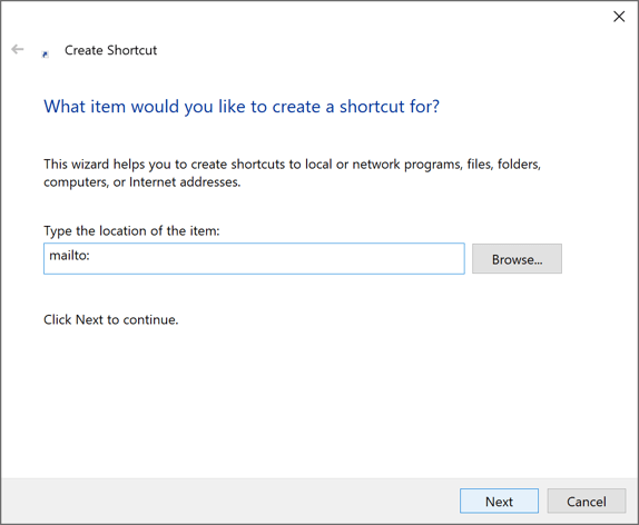 how to create a new outlook email within network