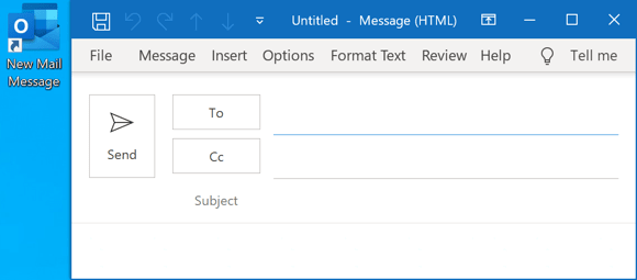 outlook 365 shortcuts for create new mail