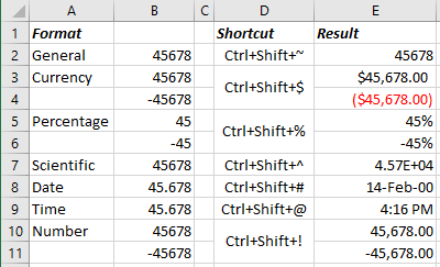 how to set default number format in excel 365