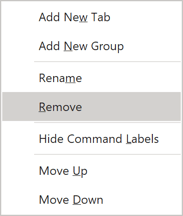 Groups popup in Outlook 365