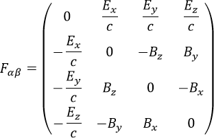 Electromagnetic tensor in Word 365