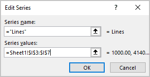 Edit Series in Excel 365