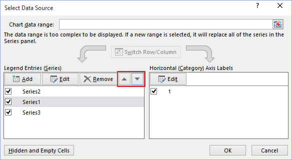 Select Data Source in Excel 2016