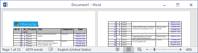 how to clear formatting in word table column