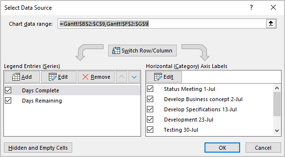 Select Data Source in Excel 365