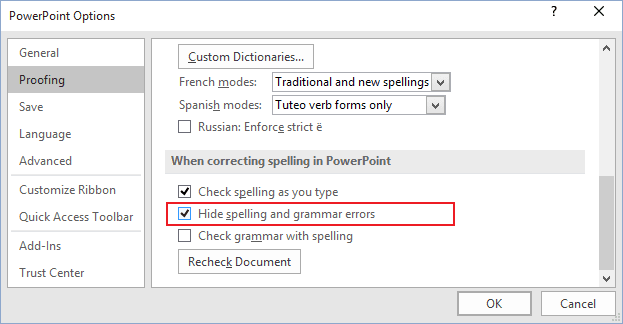 spell check for excel mac