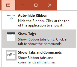 powerpoint ribbon tabs