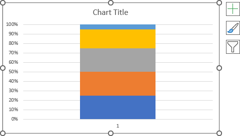 Simple column chart in Excel 365