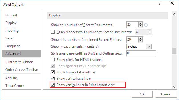 how to do center vertical alignment in word 2016