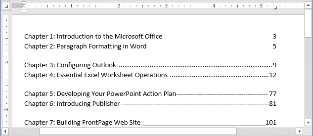 how to insert tabs in word table