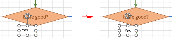 Center text in Flow chart connector in Excel 365