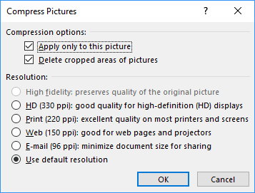 compress images in ppt