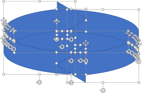 Fragmented shapes in PowerPoint 2016