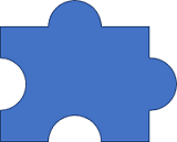 Simple puzzle piece in PowerPoint 365