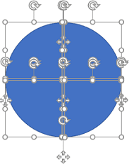 Fragmented circle in PowerPoint 365