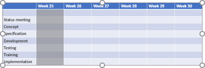 Split column in PowerPoint 365