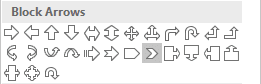 Arrows: Chevron shape in PowerPoint 2016