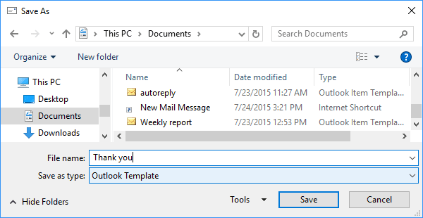 create template for outlook mac 2016