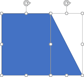 Two shapes selected in PowerPoint 365