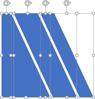 Selected shapes in PowerPoint 365