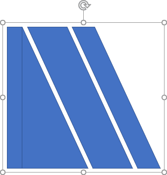 Grouped shapes in PowerPoint 2016