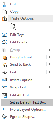 making text boxes in word