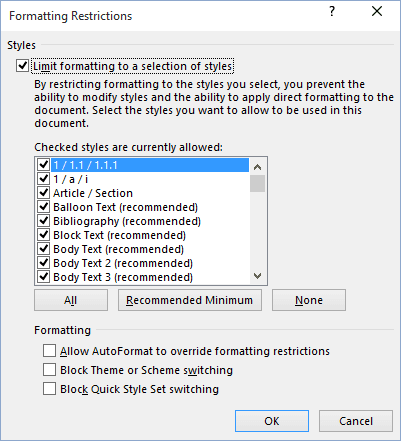 how to restrict editing in word