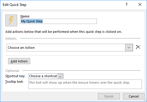 outlook quick steps pictures