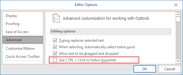 microsoft outlook not opening hyperlinks