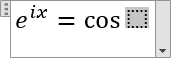 An equation with trigonometric functions 2 in Word 2016