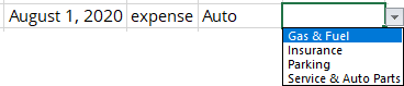 Dependent drop-down list in Excel 365