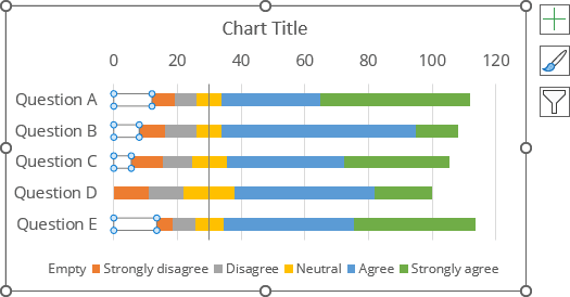 Chart with hidden data series in Excel 365