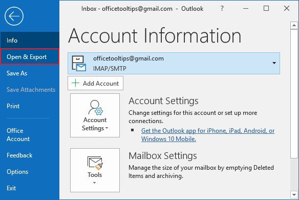 import contacts to outlook 365 from outlook 2010