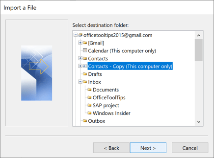 import calendar csv into outlook 2016