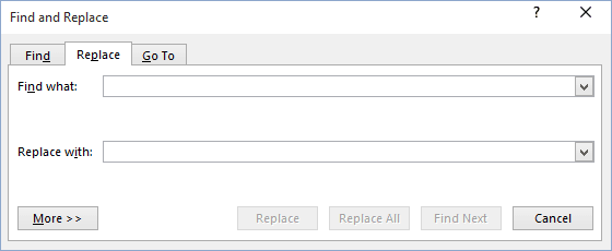 microsoft word wildcard replace