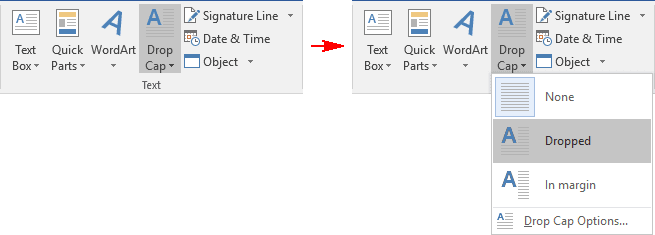 initial caps in word 2010