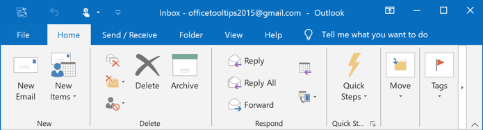 increase font size in outlook 2016