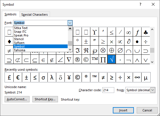 Onore Fusione Affascinante How To Insert Square Root Symbol In Word Egitto Banda Analogia