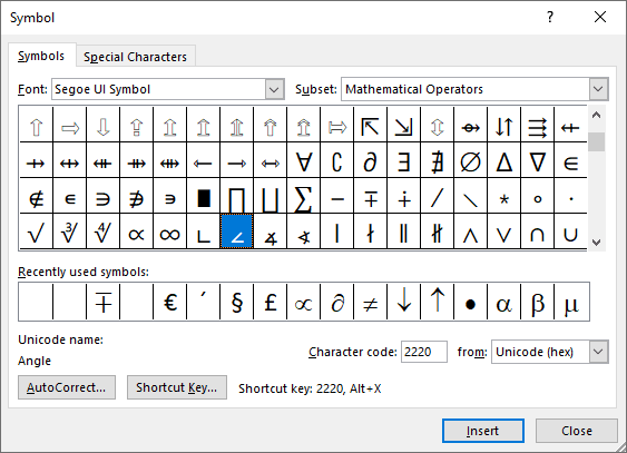 microsoft word symbols everywhere