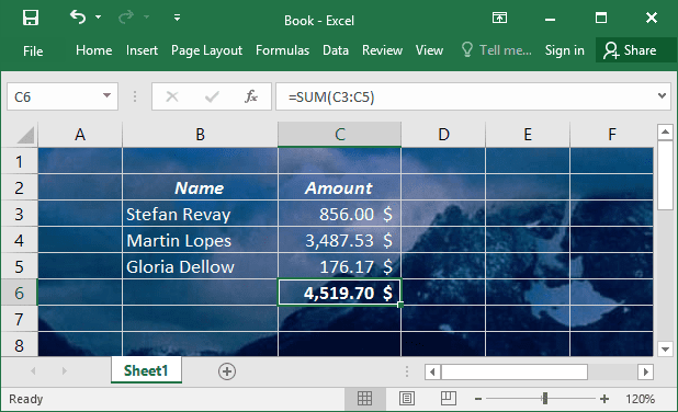 How To Set Background Image In Excel Sheet