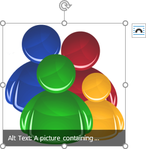 Alt text of the pictures in Word 365