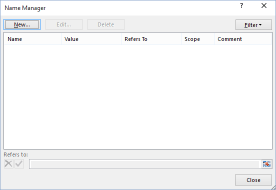 Creating And Using Named Ranges Microsoft Excel 16