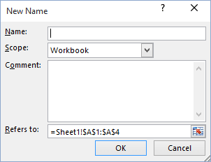 Creating And Using Named Ranges Microsoft Excel 16